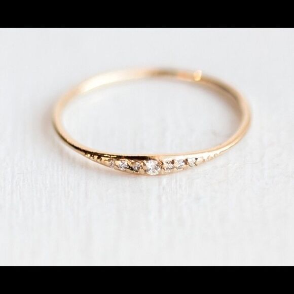 Jewelry - Dainty Gold Diamond Ring